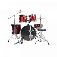 PEAVEY PV 5PC Drum Set Wine Red